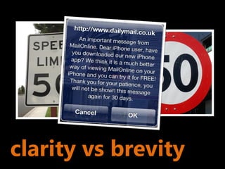 vs


clarity vs brevity
 