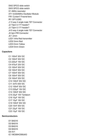 How to design a Passive Infrared (PIR) Open Source Project