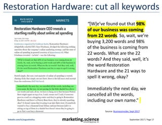 September 2017 / Page 17marketing.scienceconsulting group, inc.
linkedin.com/in/augustinefou
34 Mobile Networks >50% Fraud
Source: June 2017, Tune
average 20% fraud
100% fraud
> 50% fraud
 