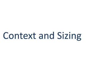 Context and Sizing
 
