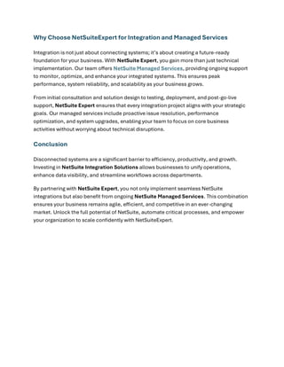 Your Essential Guide to NetSuite Integration Solutions | PDF