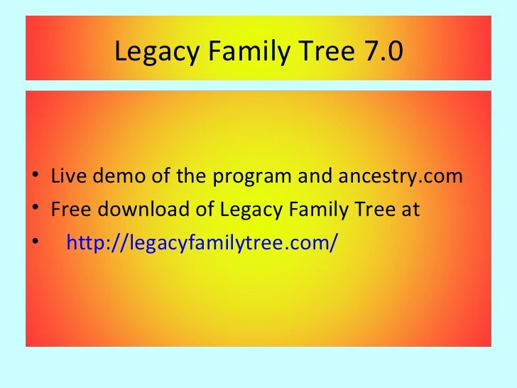 legacy family tree download free legacy family tree download free