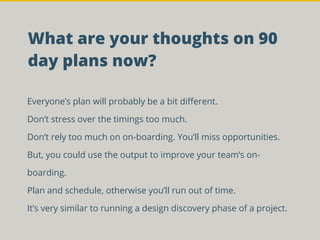 Your first 90 days | PDF