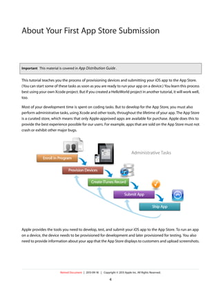 iPhone first App Store submission | PDF