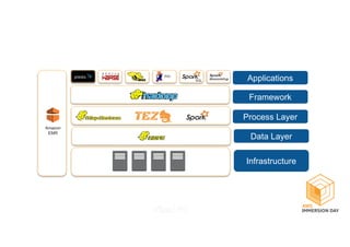 PIG
SQL
Infrastructure
Data Layer
Process Layer
Framework
Applications
Amazon
EMR
 