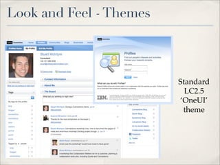 Look and Feel - Themes



                         Standard
                           LC2.5
                         ‘OneUI’
                          theme
 