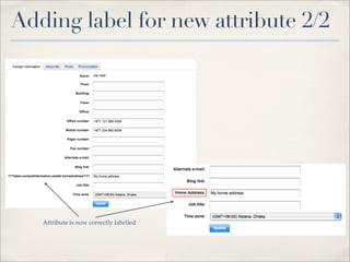 Adding label for new attribute 2/2




   Attribute is now correctly labelled
 