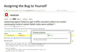 Assigning the Bug to Yourself
 