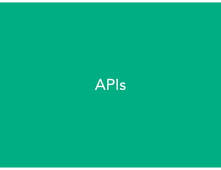 APIs
 