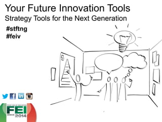 Your Future Innovation Tools
Strategy Tools for the Next Generation
#stftng
#feiv
 