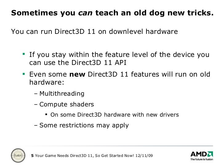 Your Game Needs Direct3d 11 So Get Started Now