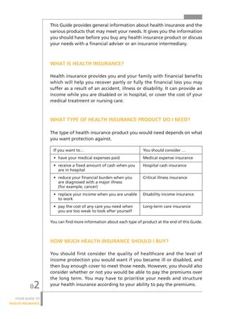 Your guide to health insurance | PDF