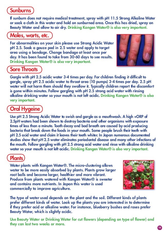 use of kangen water