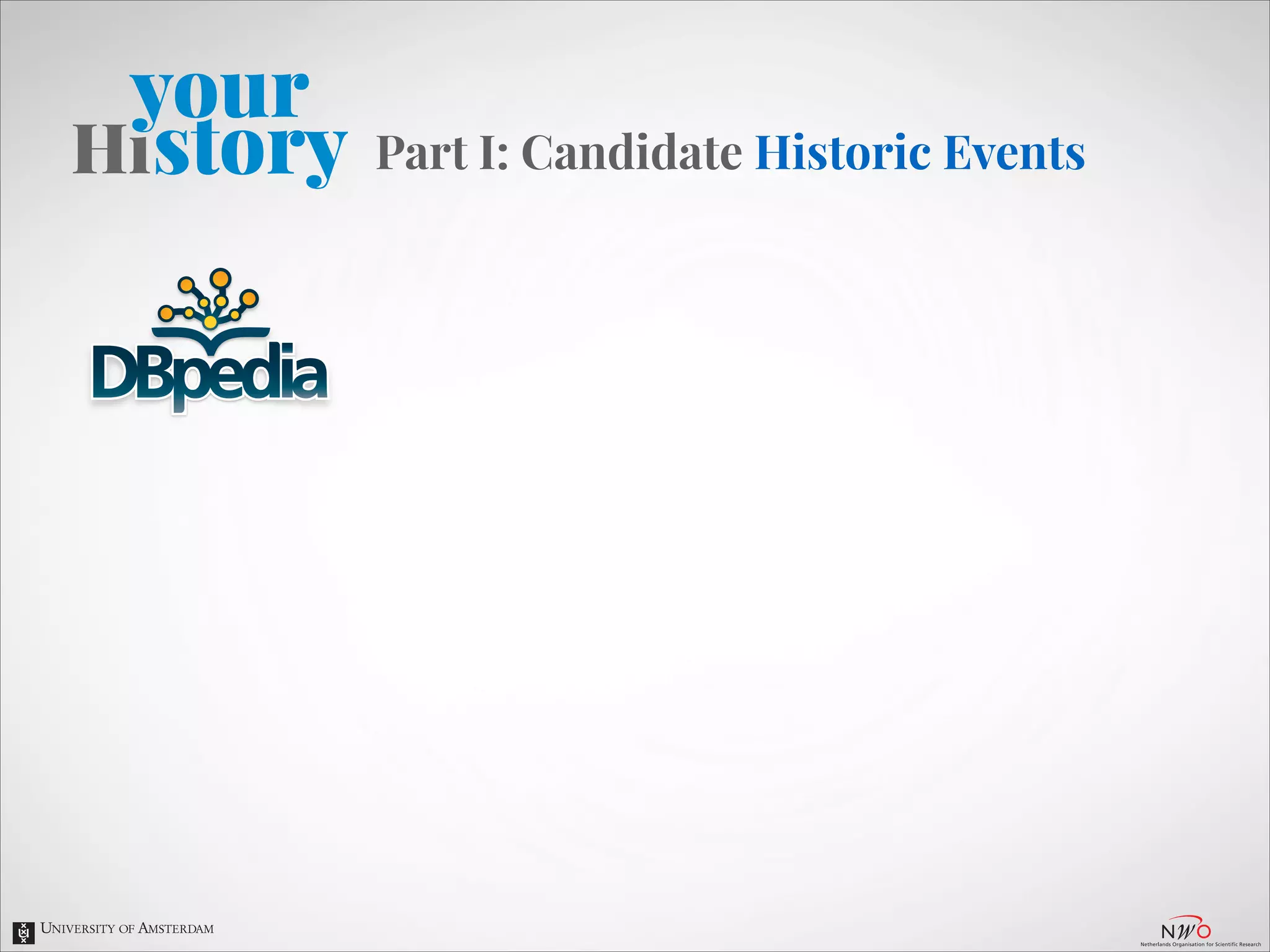 Part I: Candidate Historic Events

 