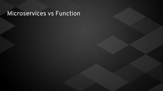 Microservices vs Function
 