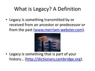 Your Legacy: Impact or influence | PDF