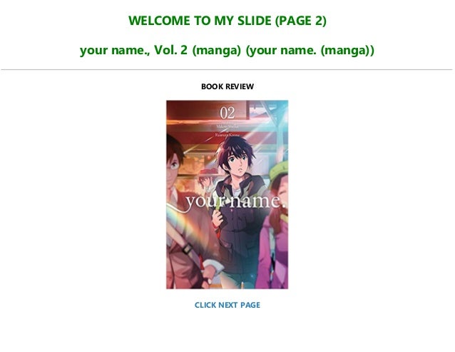 D O W N L O A D E Book Your Name Vol 2 Manga Your Name Manga