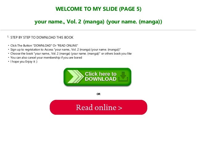 D O W N L O A D E Book Your Name Vol 2 Manga Your Name Manga