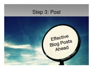 Step 3: Post
 