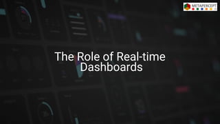 The Role of Real-time
Dashboards
 