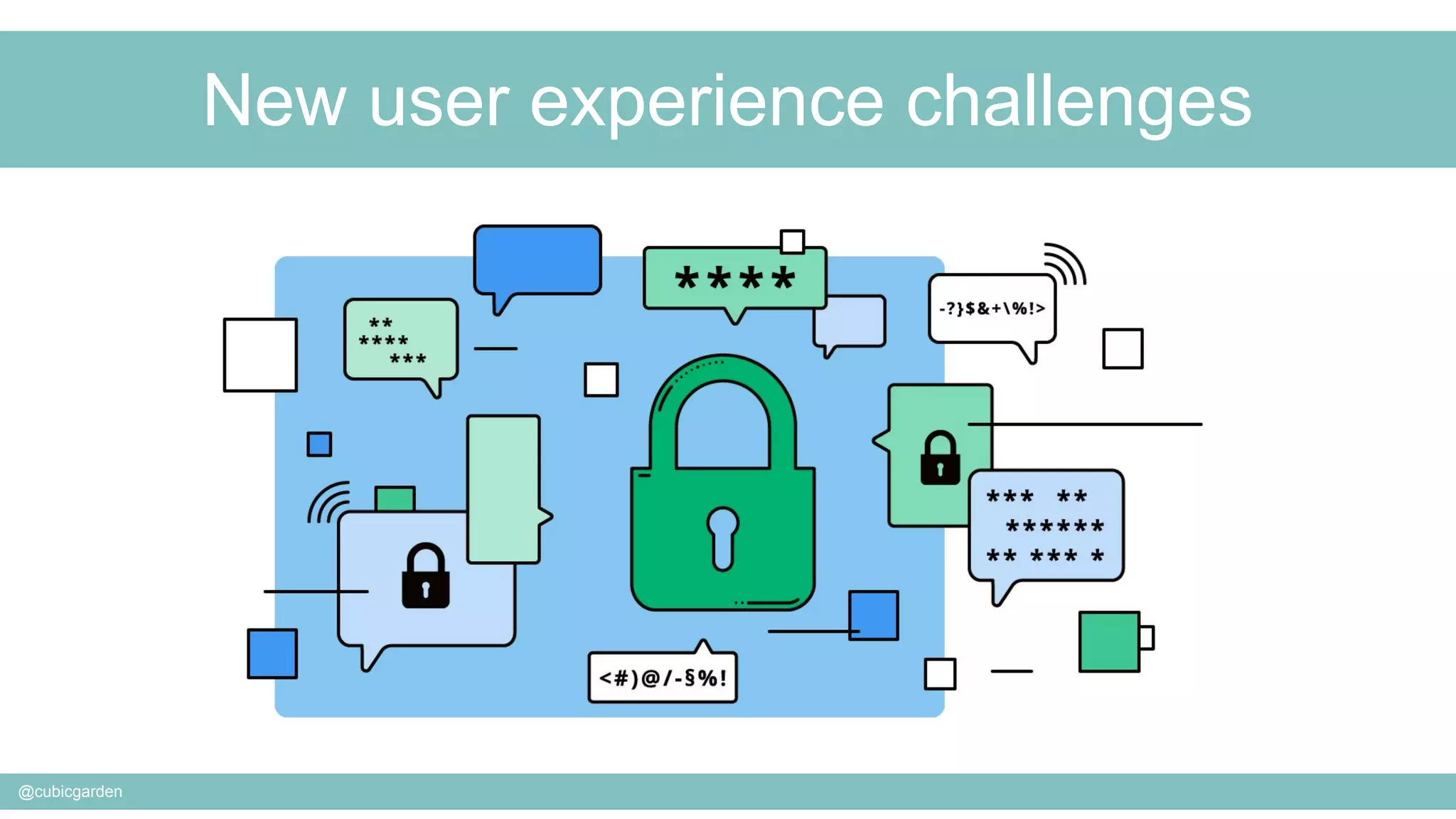 New user experience challenges
@cubicgarden
 