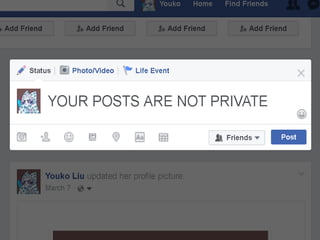 Your posts are not private