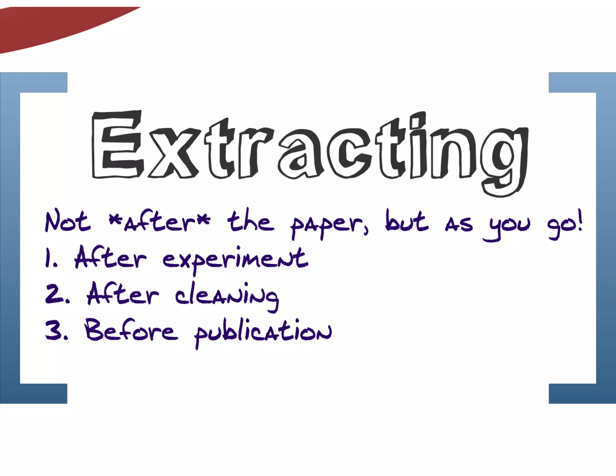 Extracting, Transforming and Archiving Scientific Data