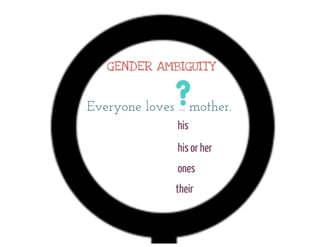 How far will the language go with gender?