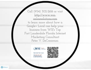 Getting to Grips with Google + Local | Peter V DeCrescenzo | WSI Online Solutions
