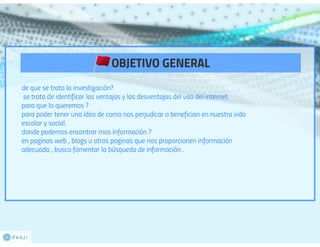 ventajas y desventajas del internet