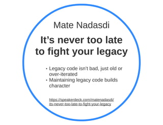 Michal Hitka - Craft conference