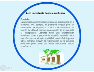 metodos de kuhn tucker y lagrange