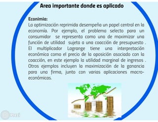 metodos de kuhn tucker y lagrange