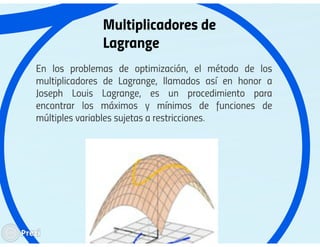 metodos de kuhn tucker y lagrange