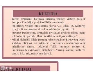 Telšių rajono savivaldybės mero V. Kleivos 2013 m. veiklos ataskaita