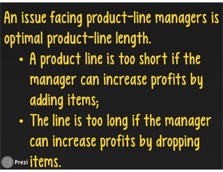 Managing Product Lines and Brands