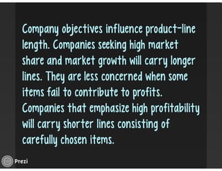 Managing Product Lines and Brands