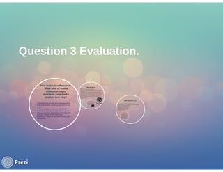 Question 3- Evaluation 