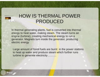 Thermal and hydro power plant (Prezi) | PDF