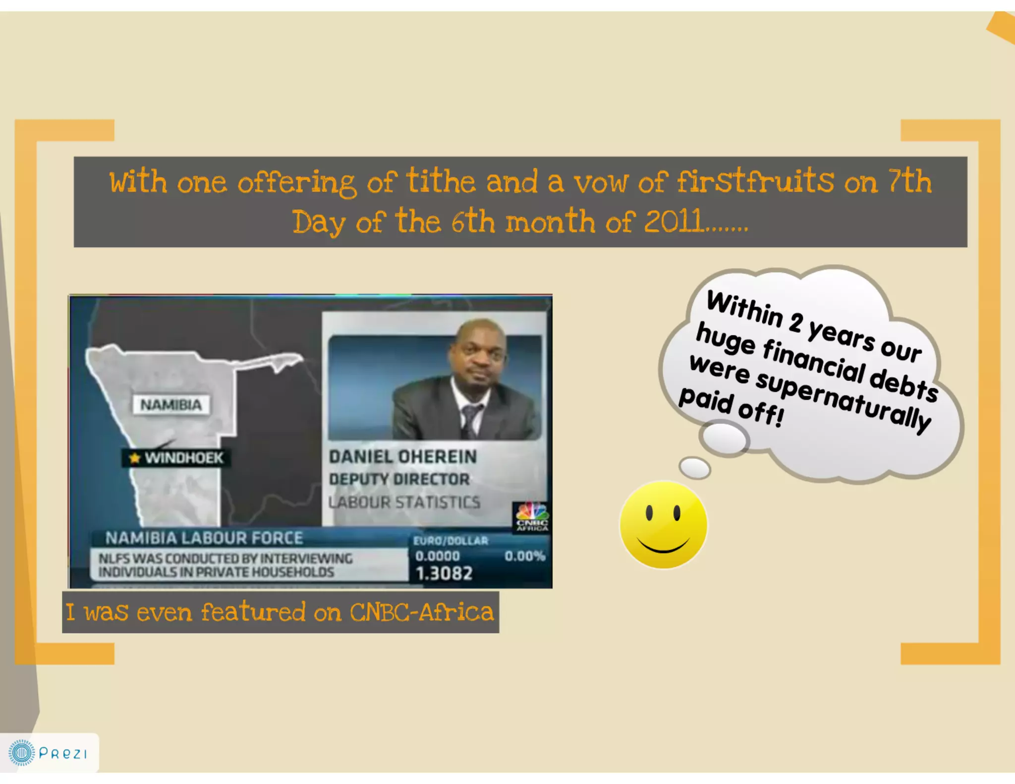 True testimony of how an offering of firstfruits broke yoke of six years of unemployment 