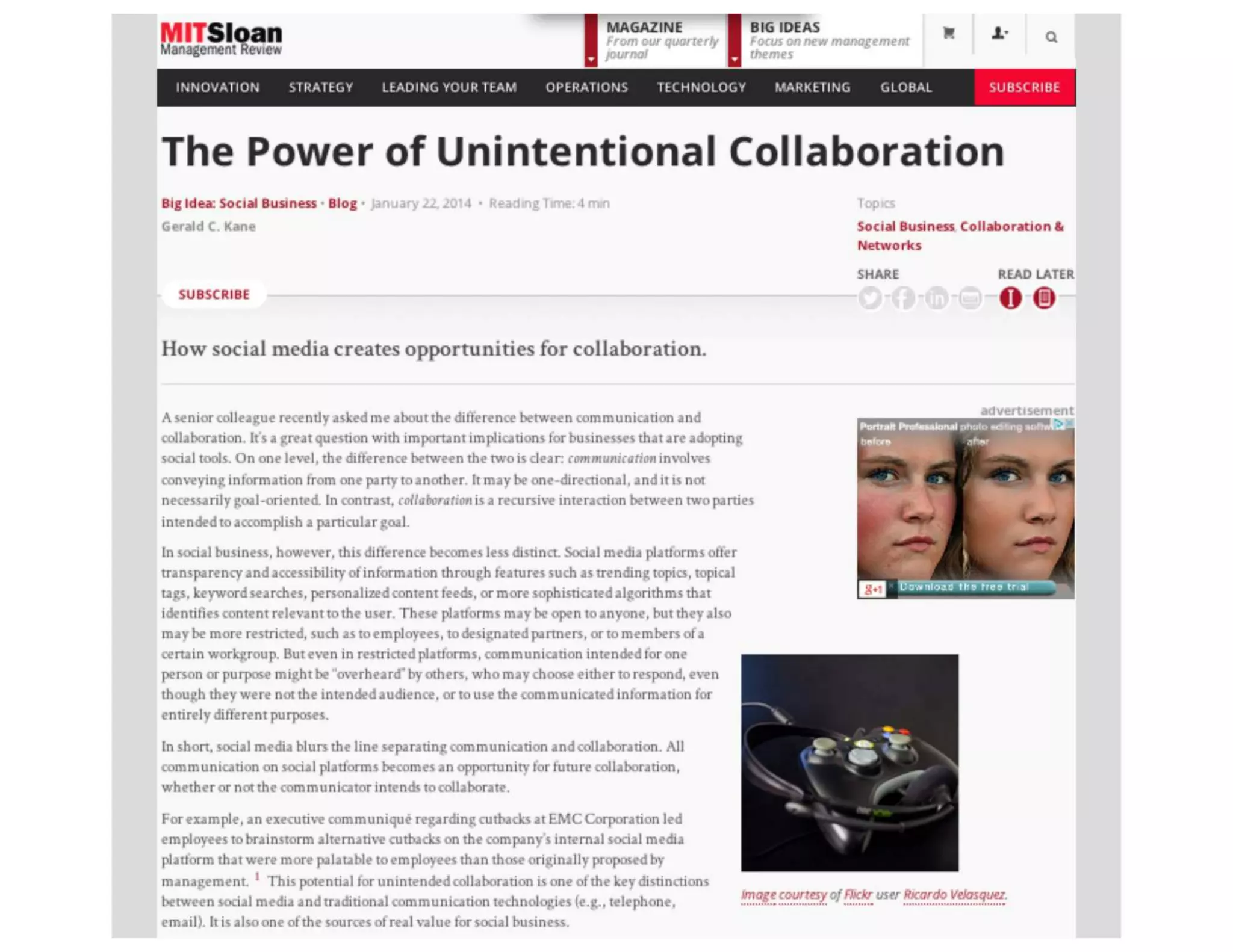 Social Media In the Workplace