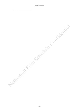 Film Schedule

-3-

 