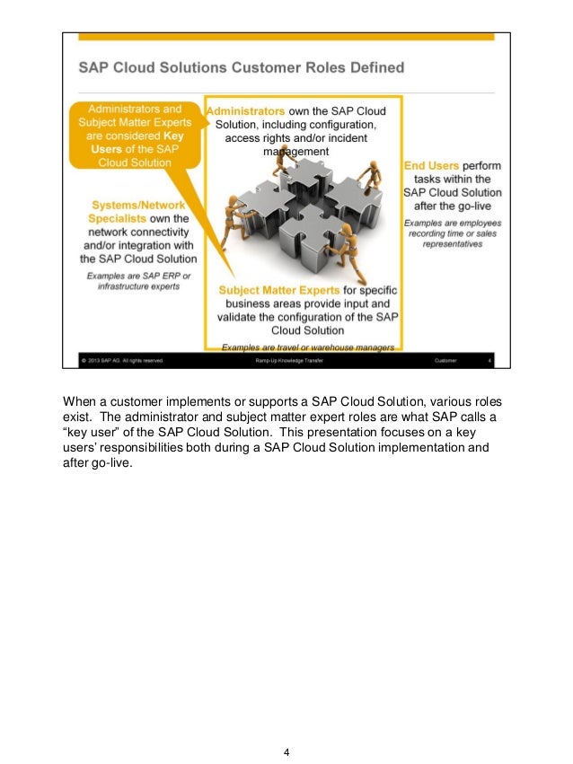 Your roles as key user sap