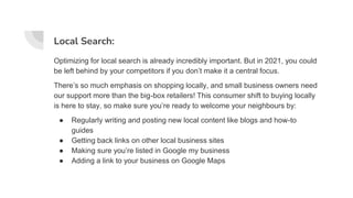 Your seo trends for 2021