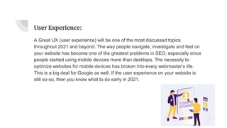 Your seo trends for 2021