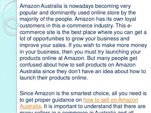 Your Simple Guide On How To Sell Products On Amazon Australia