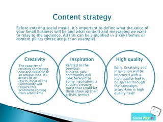 Your small business' social media strategy - PowerPoint presentation | PPSX