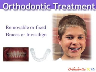 Removable or fixed Braces or Invisalign 