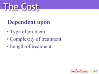 Dependent upon Type of problem Complexity of treatment Length of treatment. 