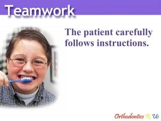 The patient carefully  follows instructions. 